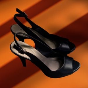 New Apt. 9  Slingback Open Toe Heels 7